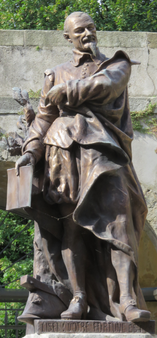 Statue d'Olivier de Serres à Villeneuve de Berg